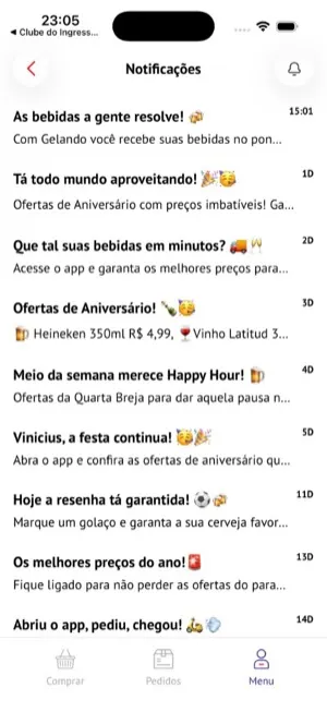 Imigrantes Bebidas — screen 4