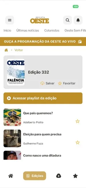 Revista Oeste — screen 3