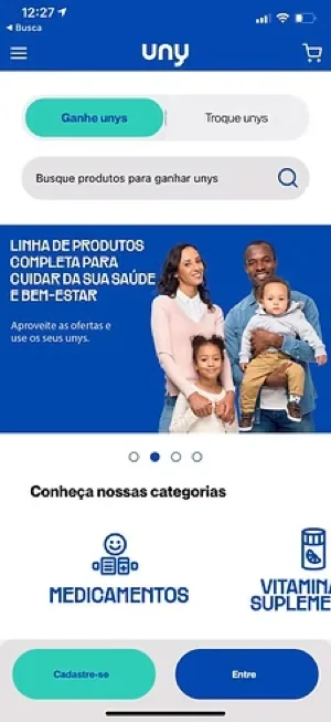 Programa Uny — tela inicial
