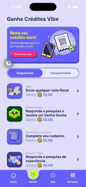 Créditos Vibe — screen 3