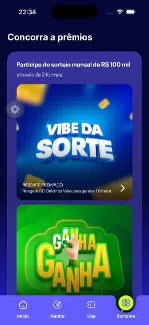Créditos Vibe — screen 4