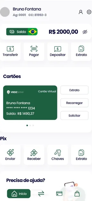 VrdeBank — tela 1